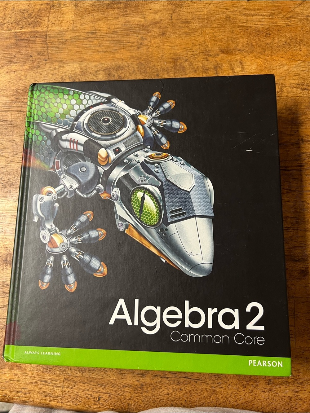 Pearson Algebra 2 Common Core Textbook in Black and Green